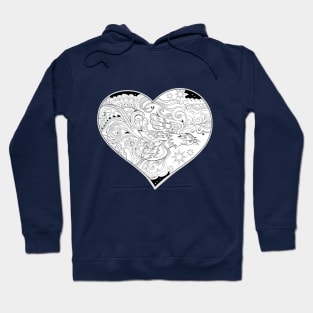 Fire-bird in the heart Hoodie